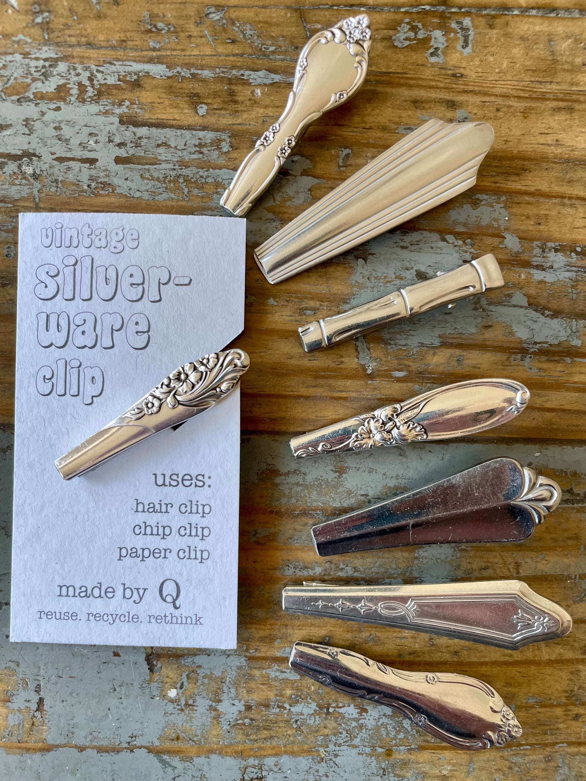 Reclaimed Silverware Clip