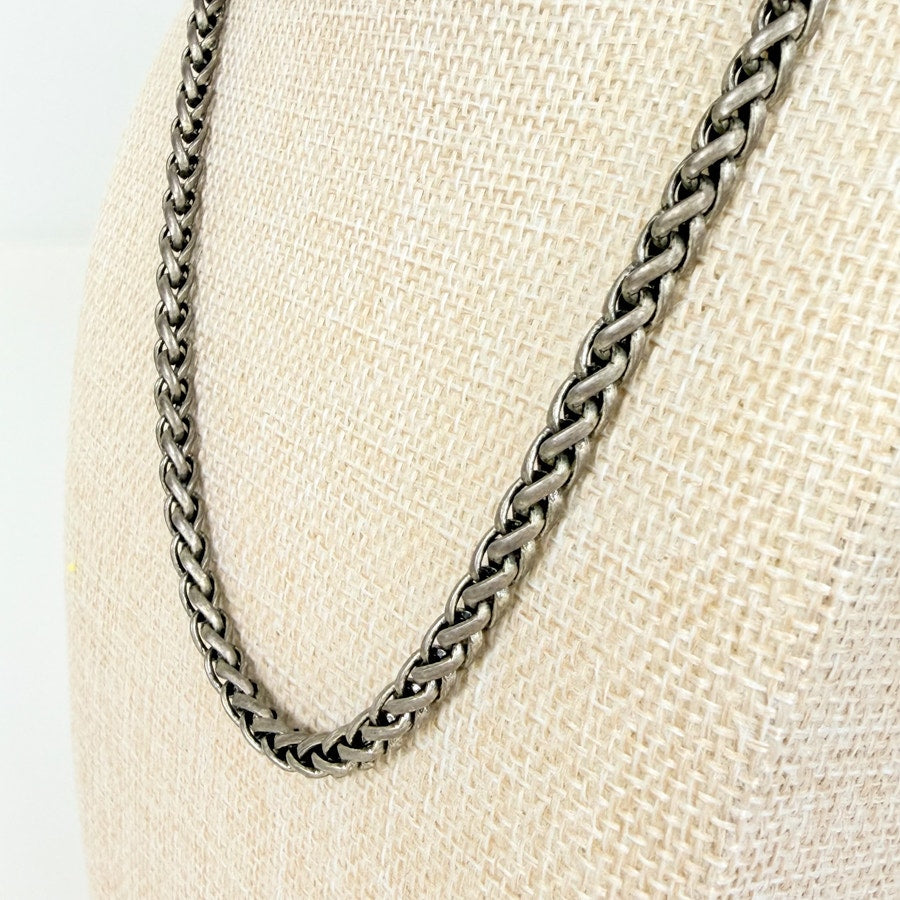 Wheat Silver Tone 18" Chain