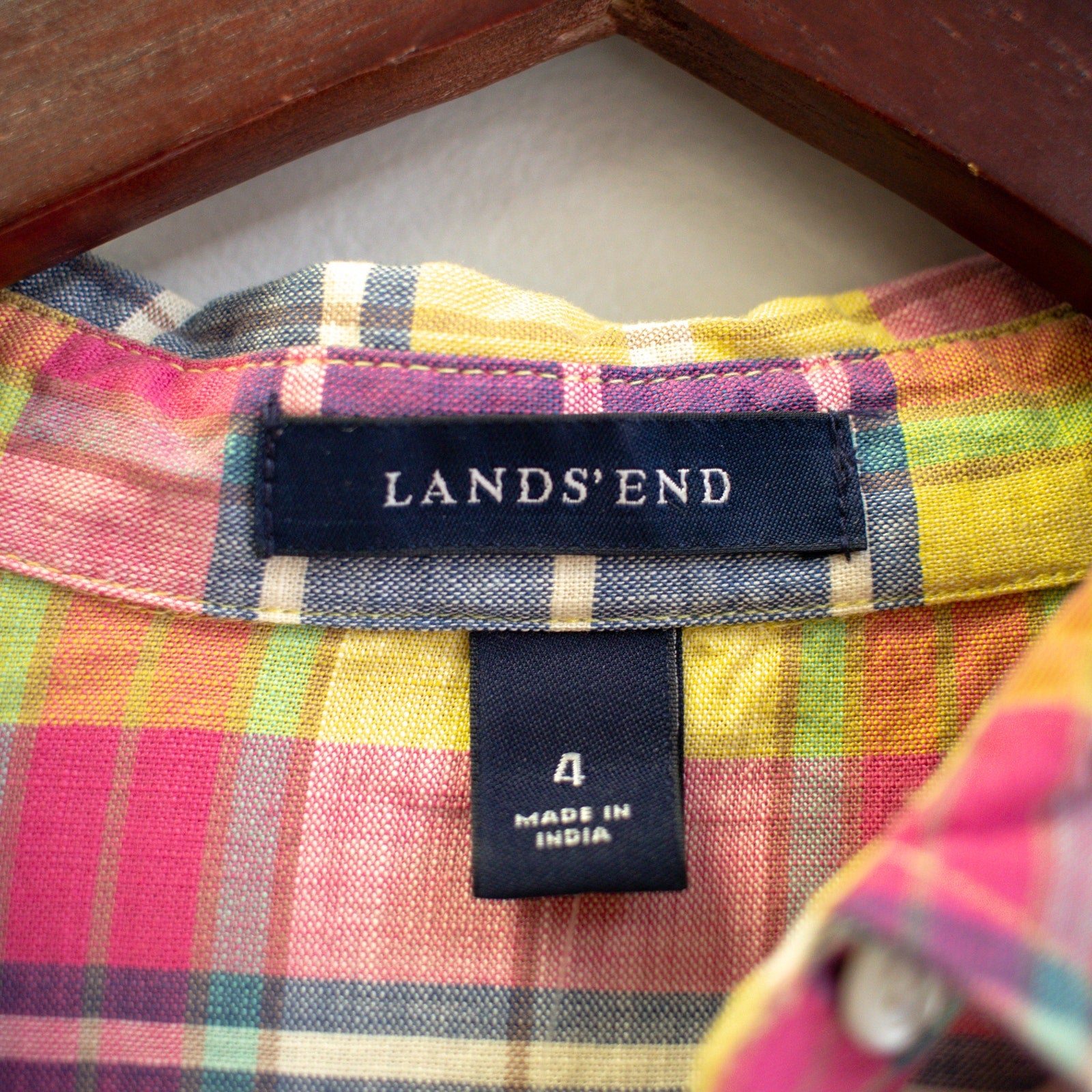 Plaid Long Sleeve Shirt Dress Size 4