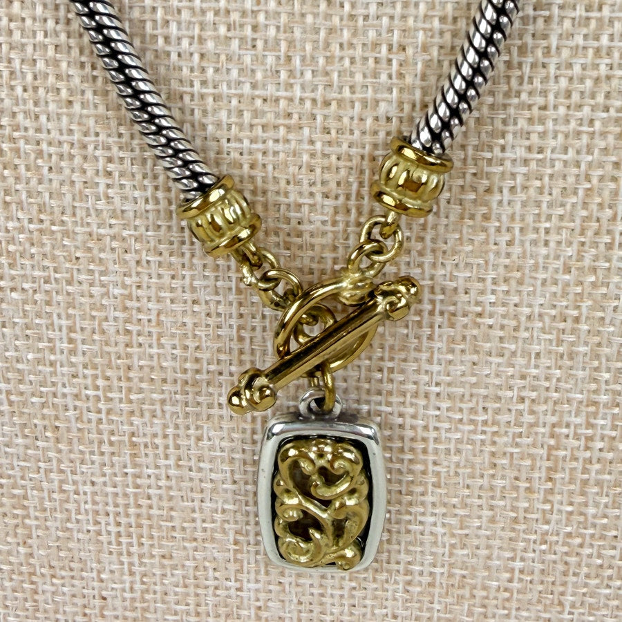 Brighton Two-Toned Charm Necklace