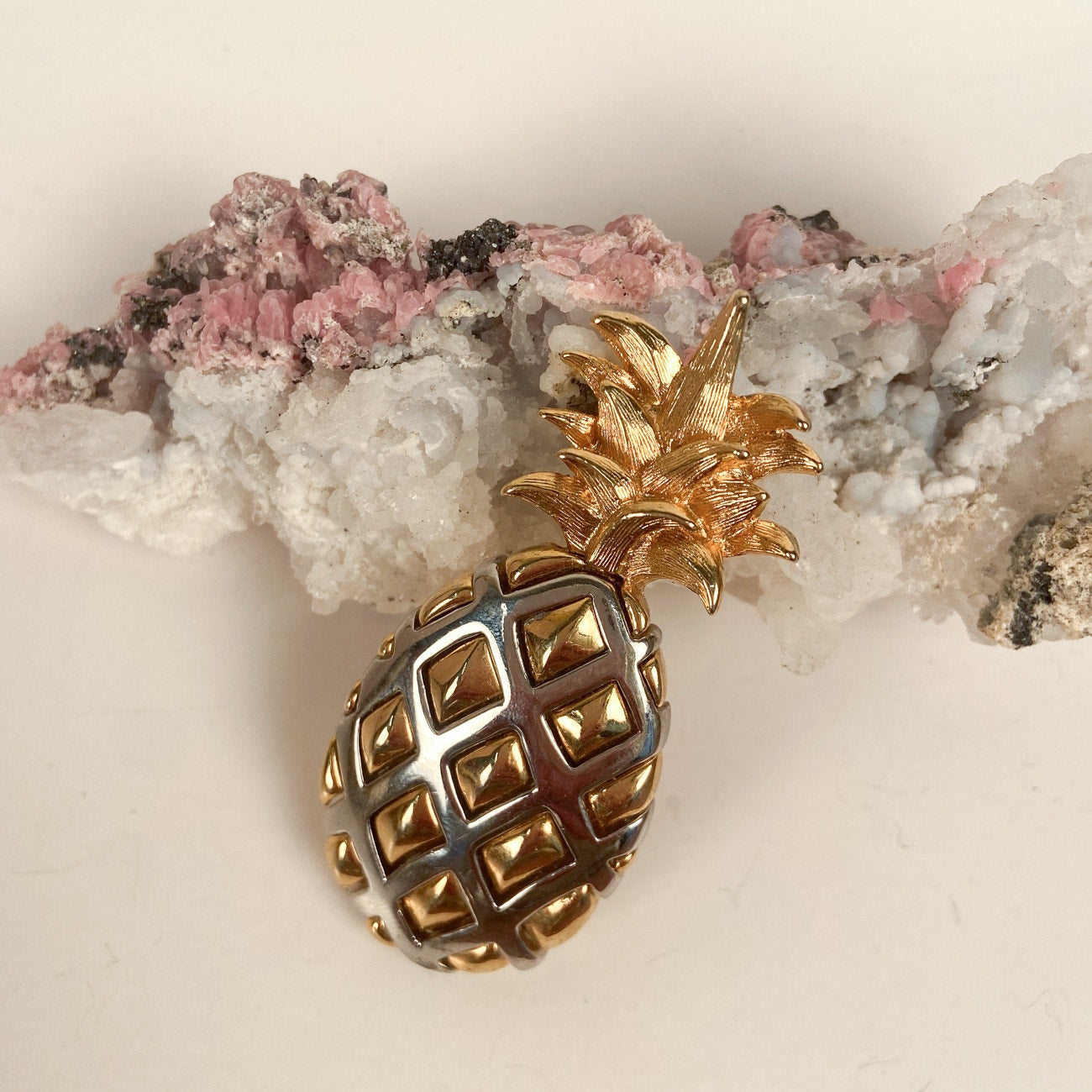 Liz Claiborne Pineapple Brooch Vintage