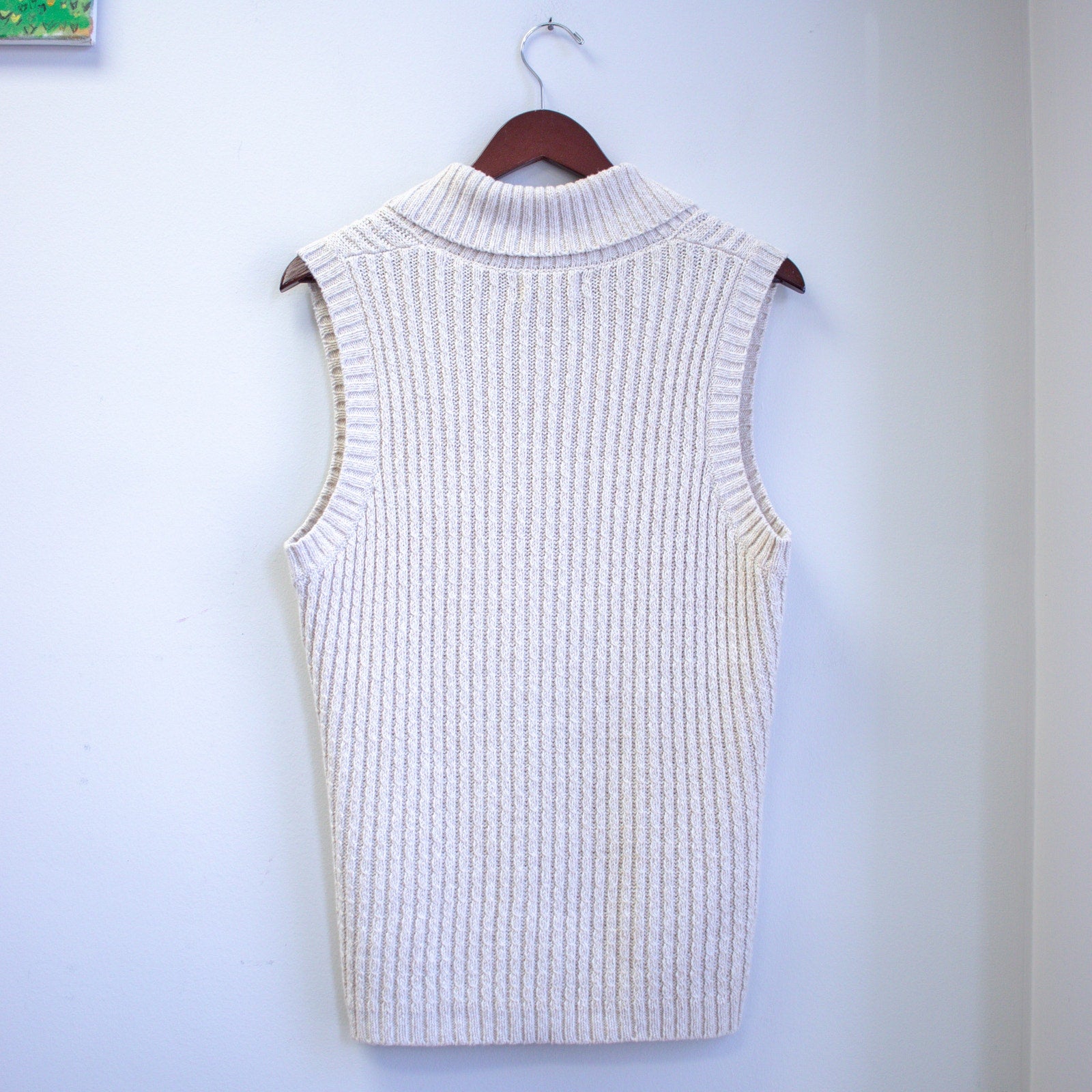 Woolrich Oatmeal Sweater Vest Size Small