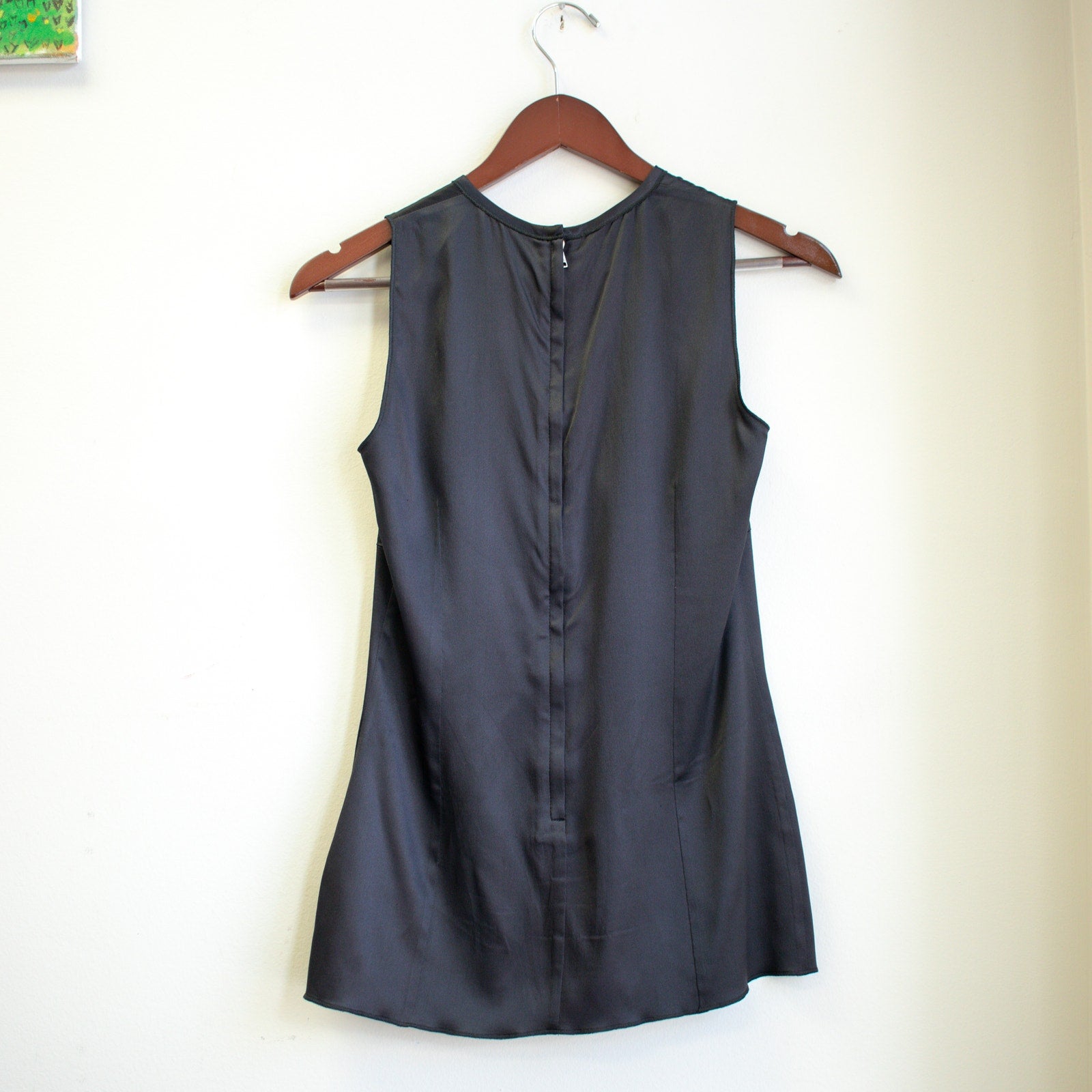 Dolce & Gabbana Black Silk Sleeveless Top Size 40