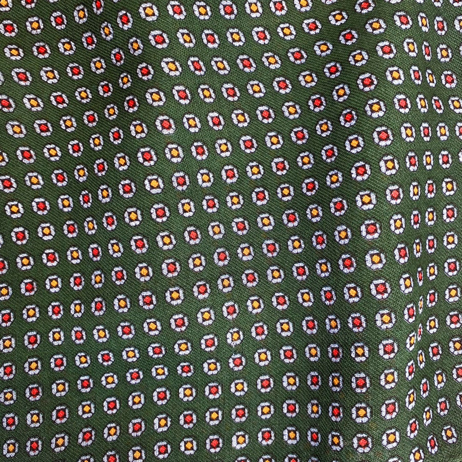 Men's Scarf Rectangle Green and Red