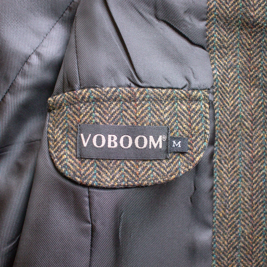 Vintage Brown Herringbone Vest Size Medium