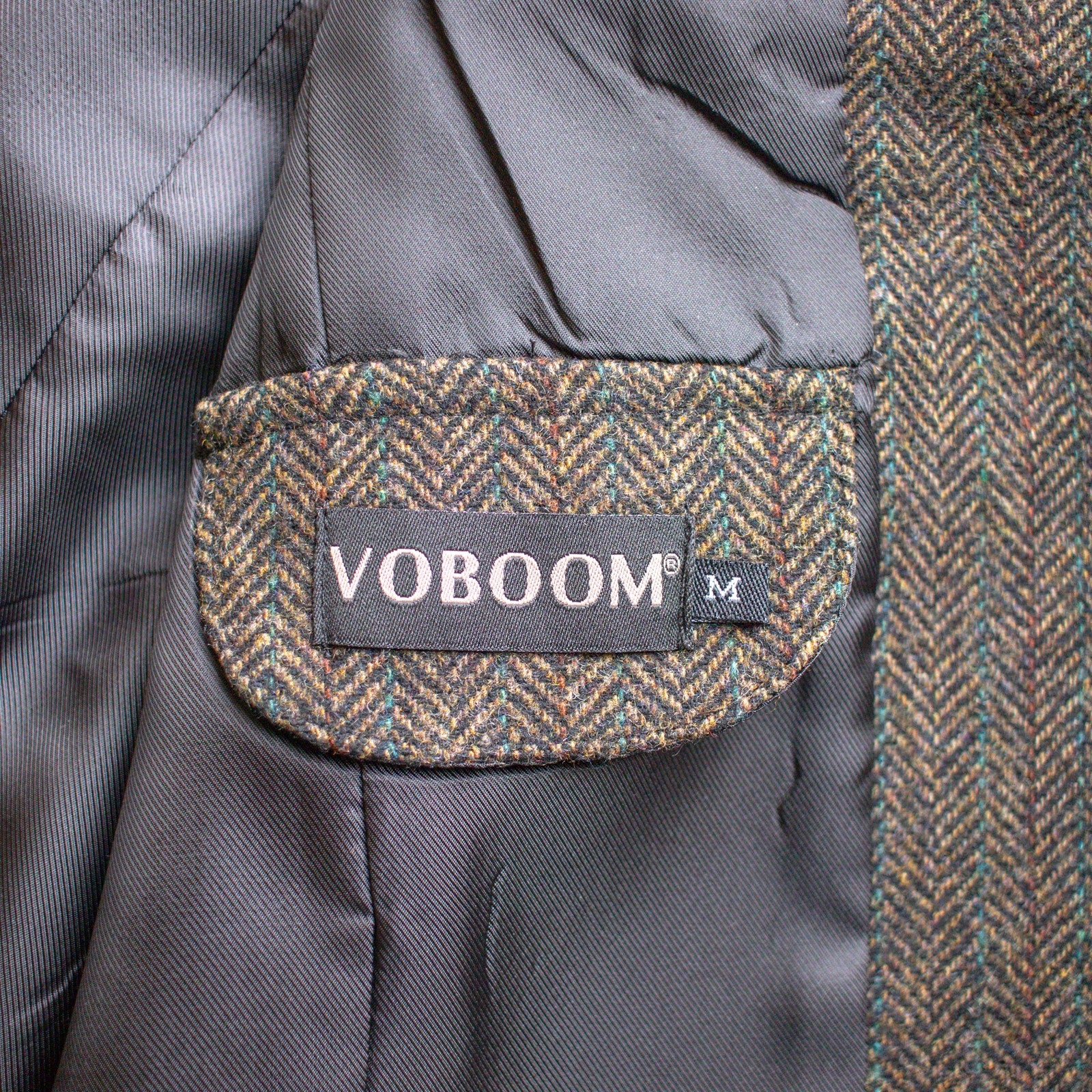 Vintage Brown Herringbone Vest Size Medium