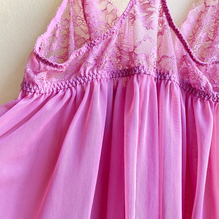 Babydoll Camisole Victoria's Secret Pink Lace Size Medium