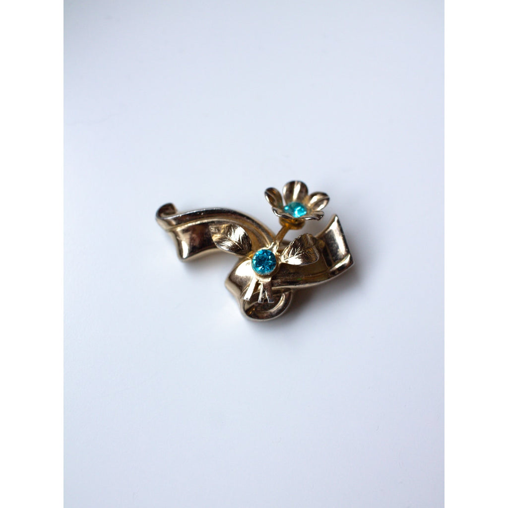 Floral Brooch Coro Gold Plated
