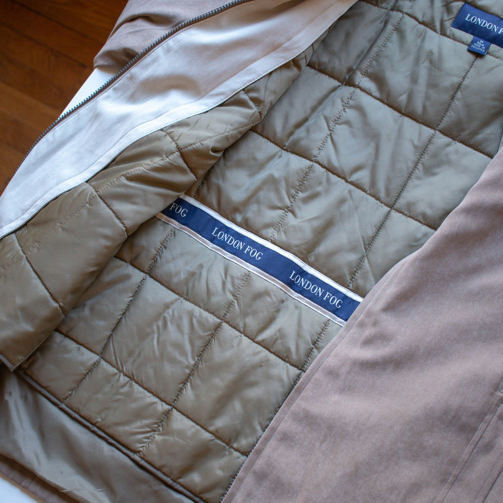 London Fog Beige Winter Coat Size Medium