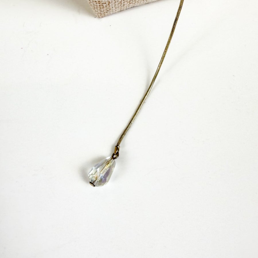 Rhinestone Y Necklace