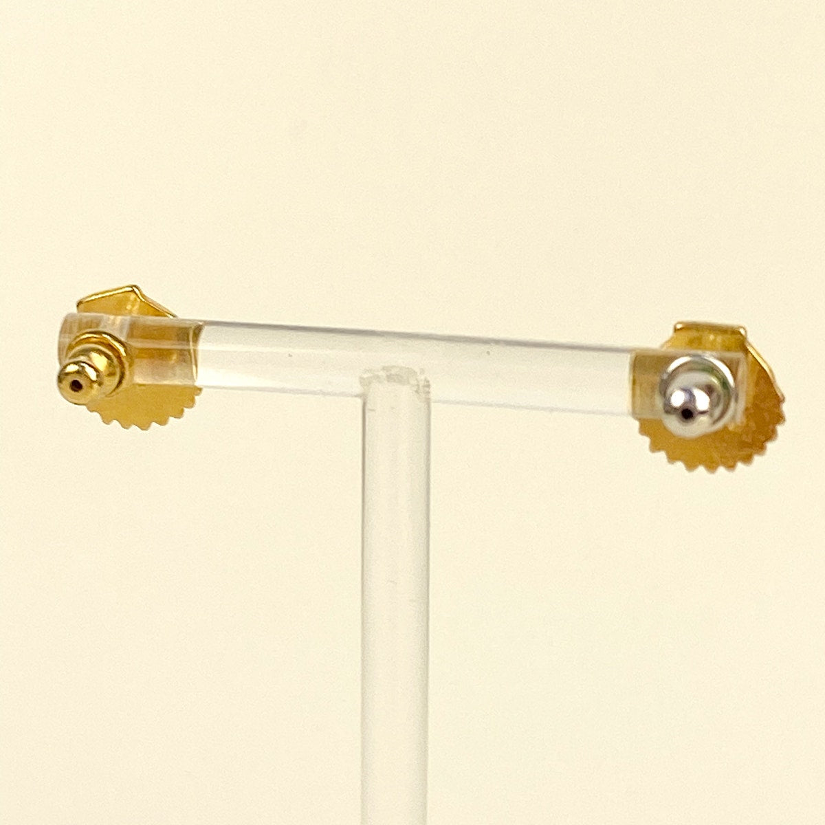 Napier Vintage Gold Earrings Little Shell Studs