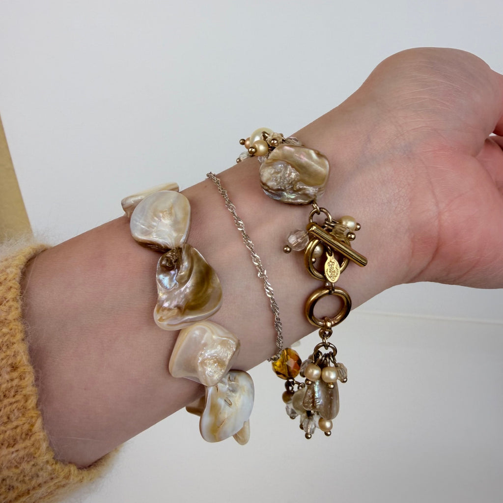 Set of Two Shell Bracelets