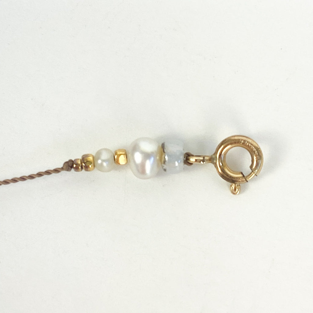 14ct GF and Freshwater Pearl Beaded Bracelet