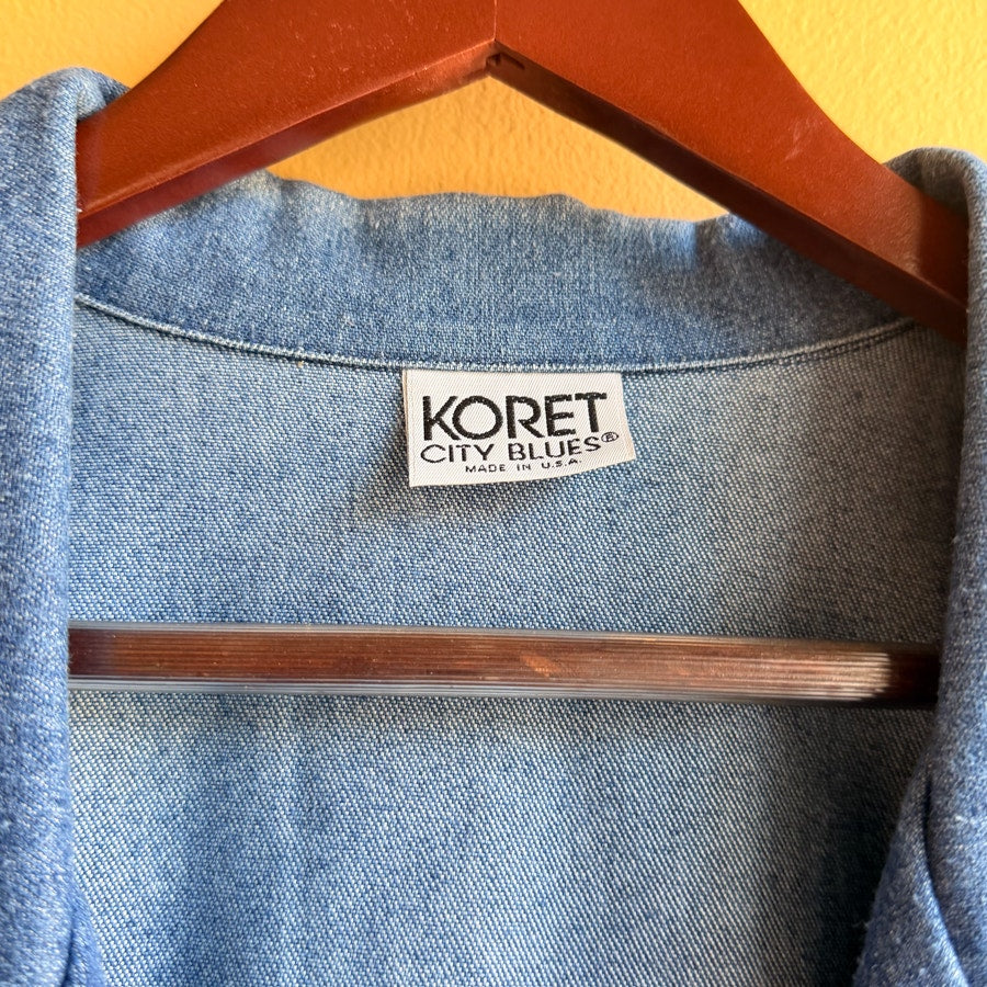 Koret City Blues Made in USA Denim Blazer Size 12
