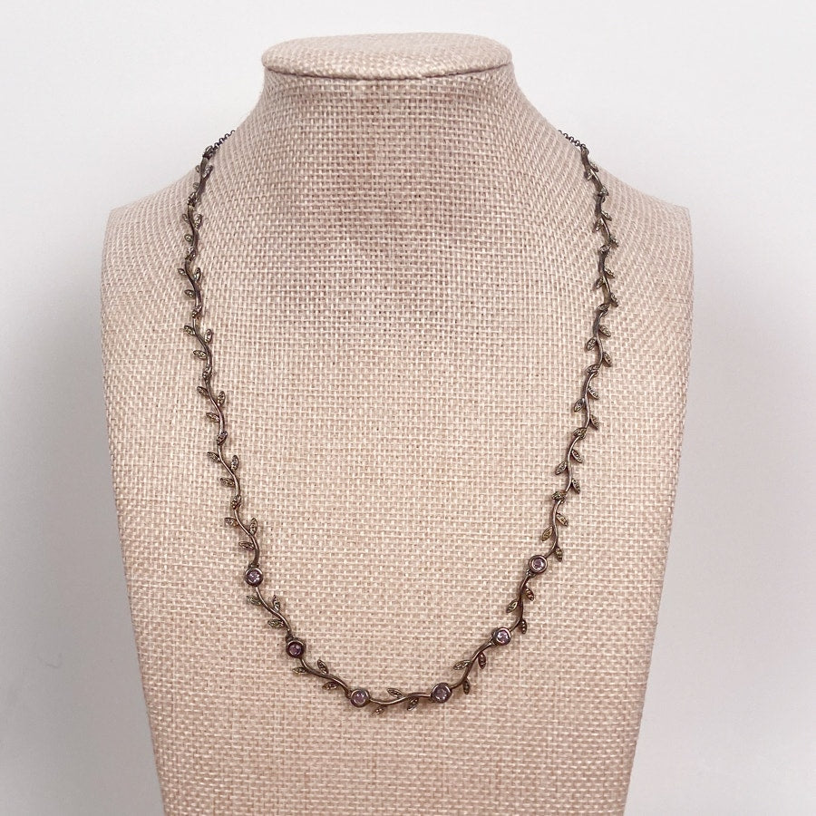 Sterling Silver and Amethyst Gemstone Necklace