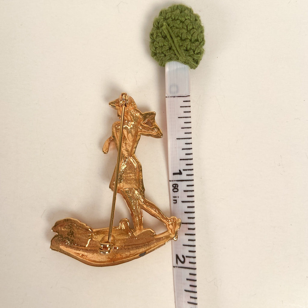 Girl Golfer Brooch
