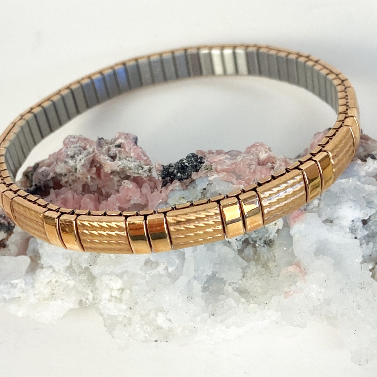 Stretchy Copper Tone Bangle