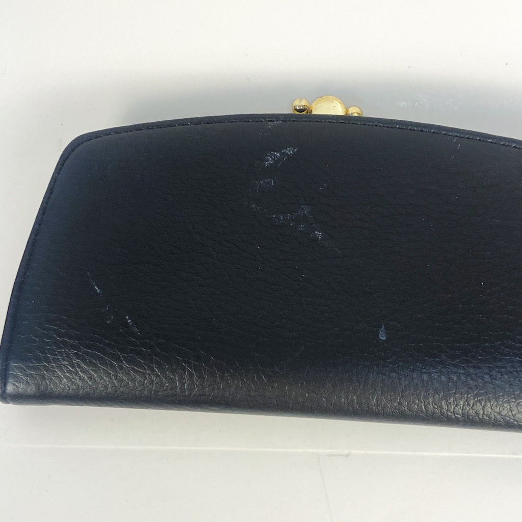 Black with Wildflower Embroidery Vintage Wallet