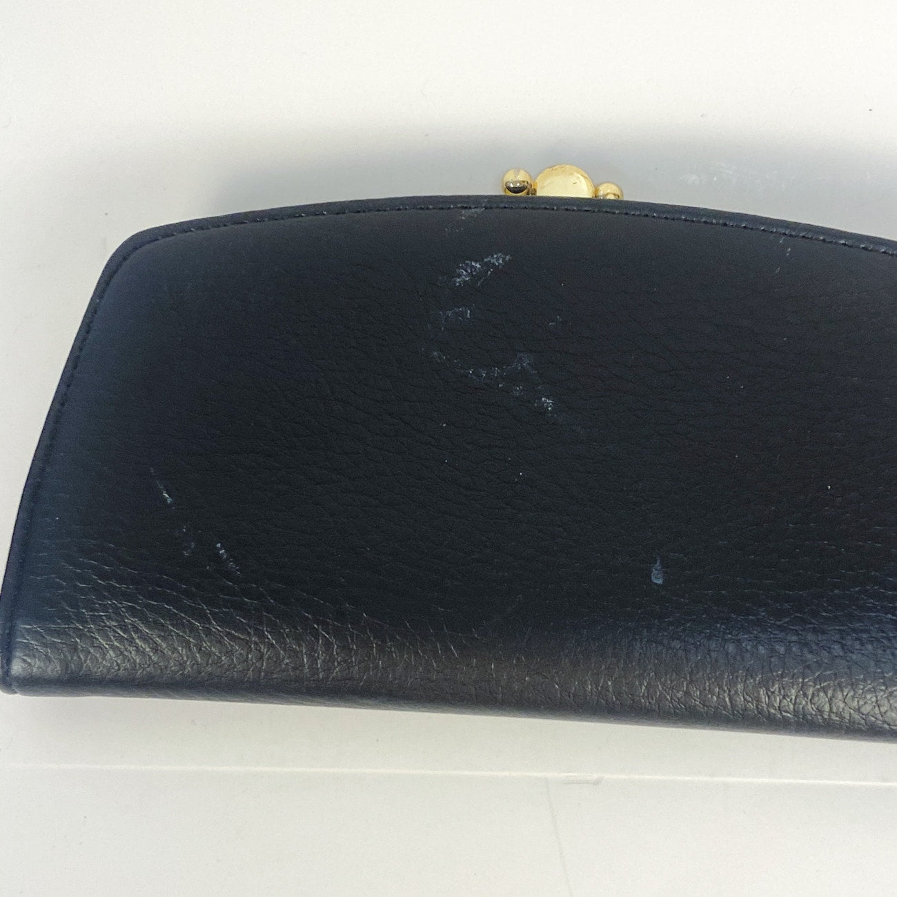 Black with Wildflower Embroidery Vintage Wallet