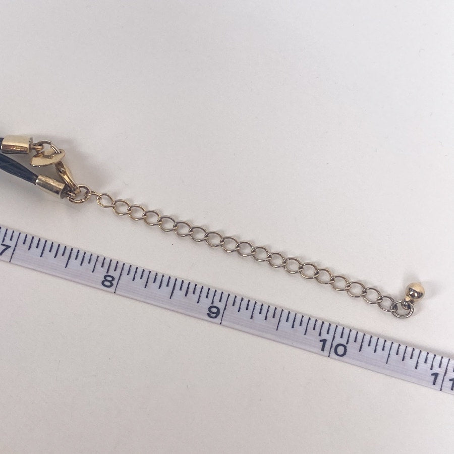 Gold with Pink Rhinestones Bow Necklace