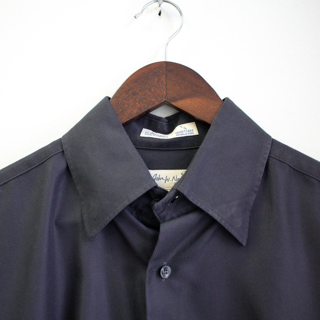 John W. Nordstrom Men's Medium Tailored Black Dress Shirt