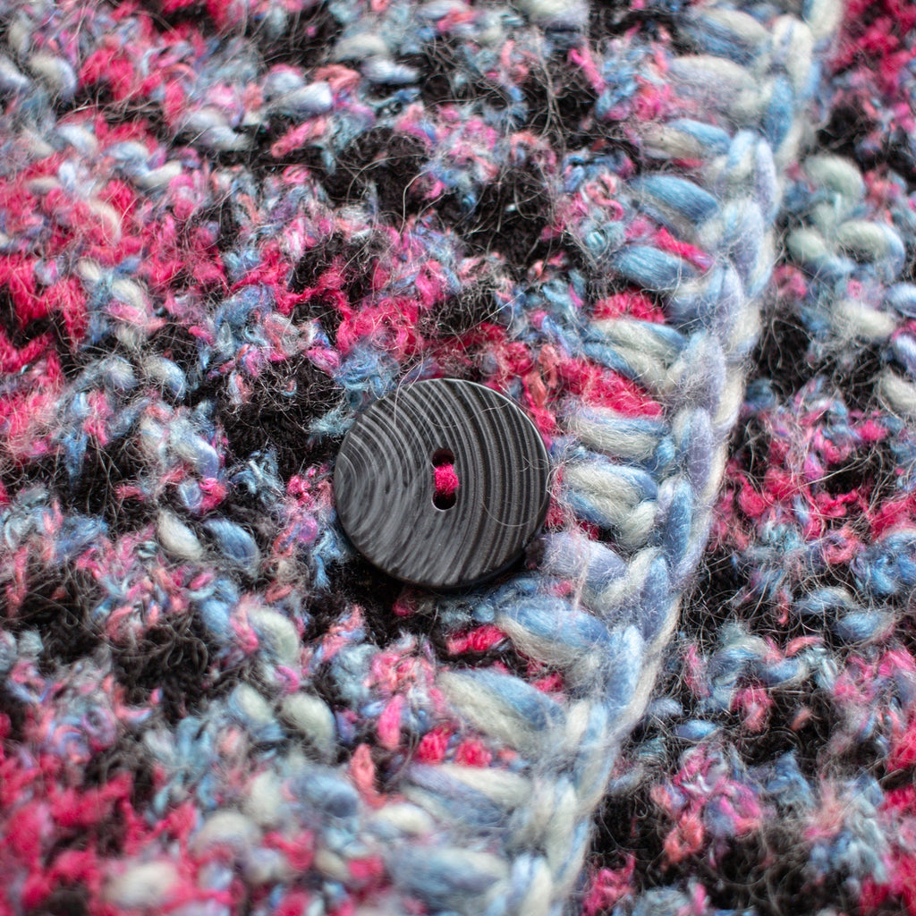 Sigrid Olsen Sport Pink and Blue Mid Length Lined Jacket Size Women's 1X