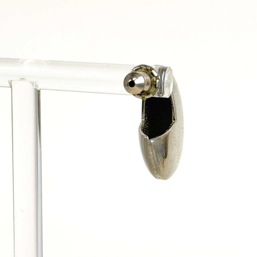 Minimalist Silver Tone Lightweight Huggie Earrings