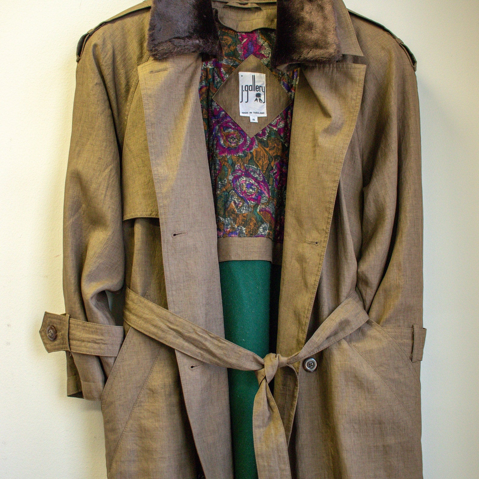 Vintage Trench Coat Size 8