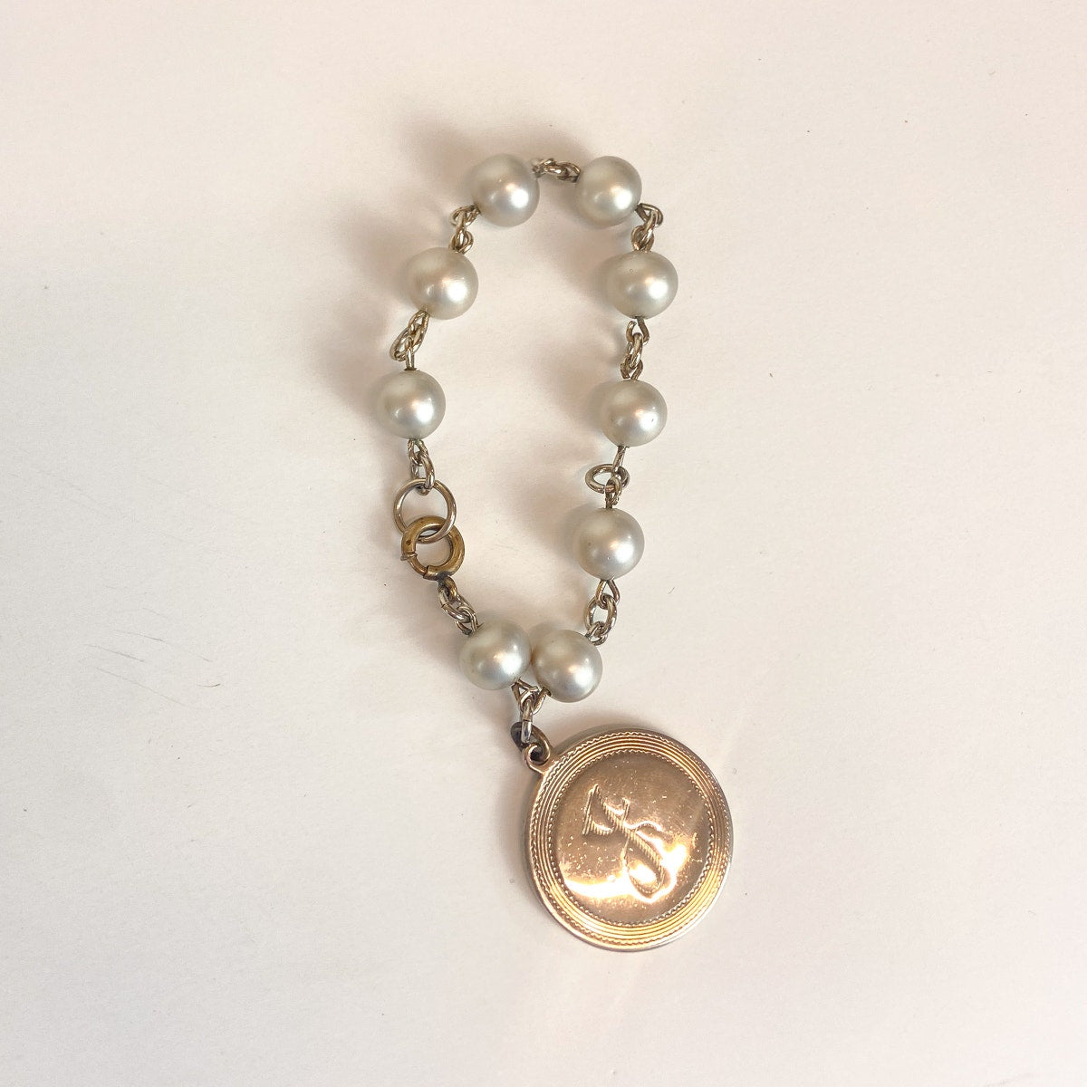 Gold Plated J Signet Bracelet
