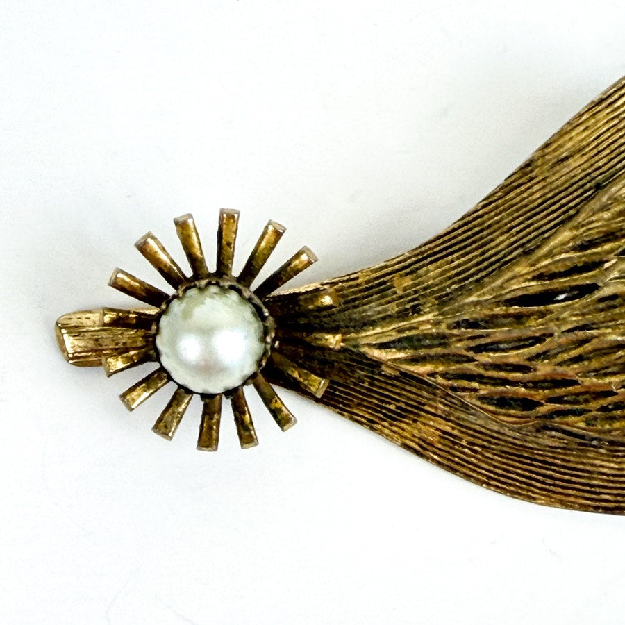 Hair Clip Late 50s Gold-Tone
