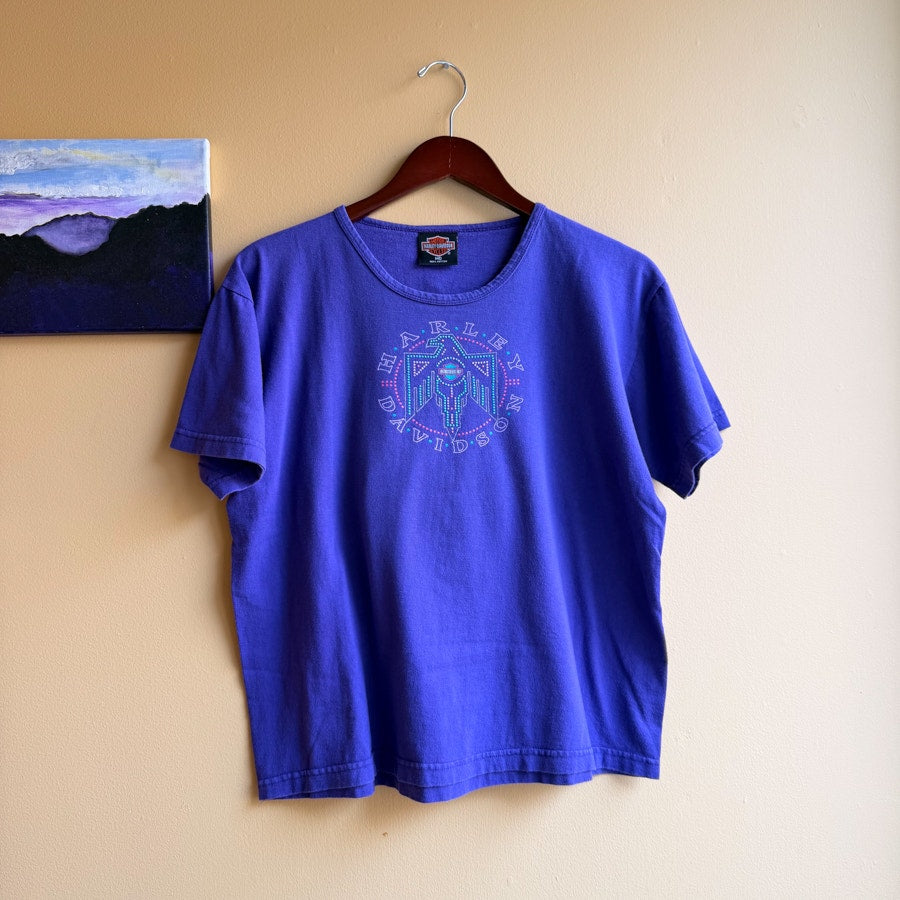 Harley Davidson Black Hills Purple Women's T-Shirt Size Medium