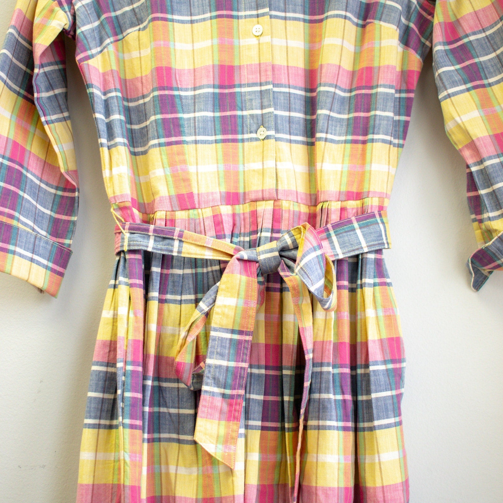 Plaid Long Sleeve Shirt Dress Size 4