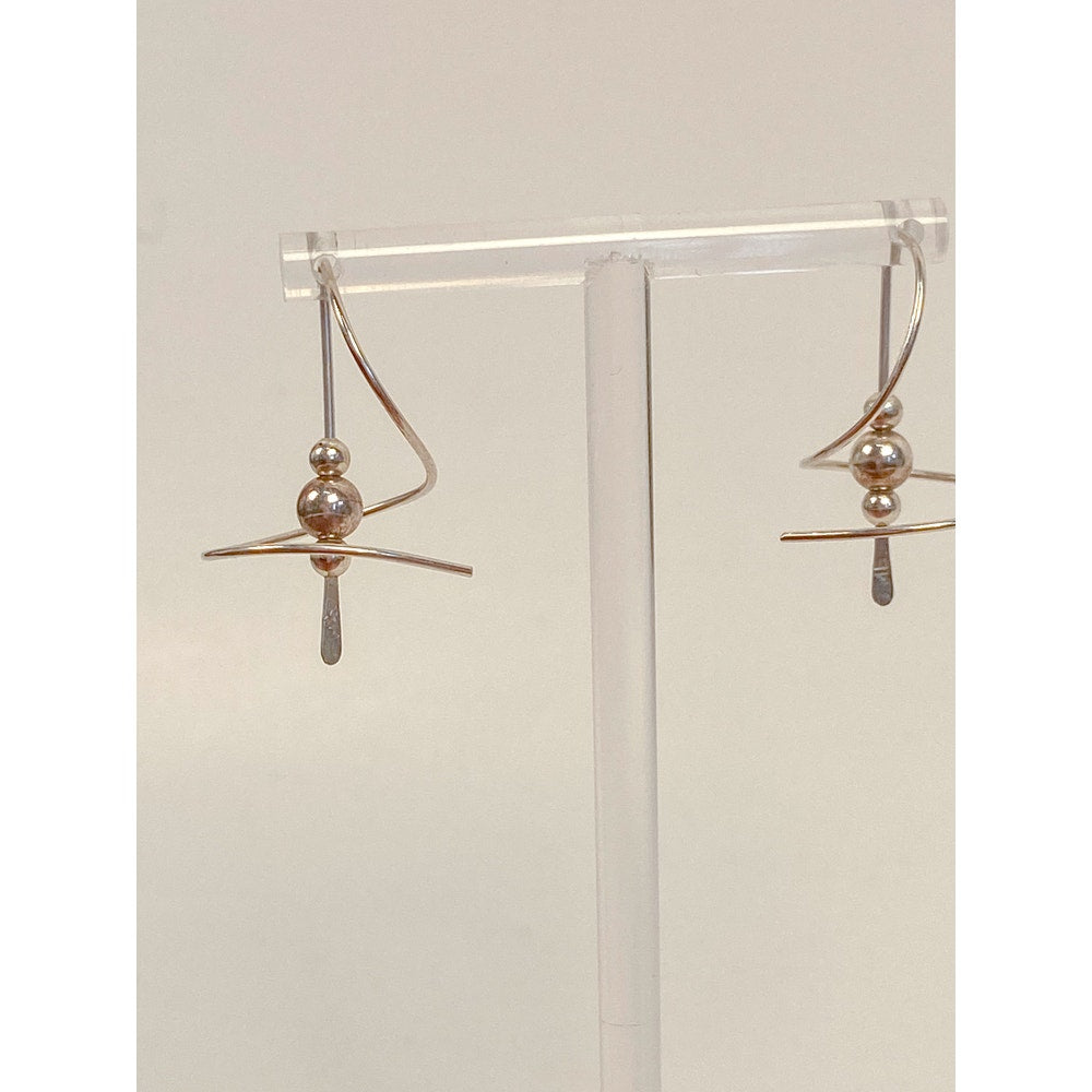 Sterling Ear Spirals Hallmarked ME