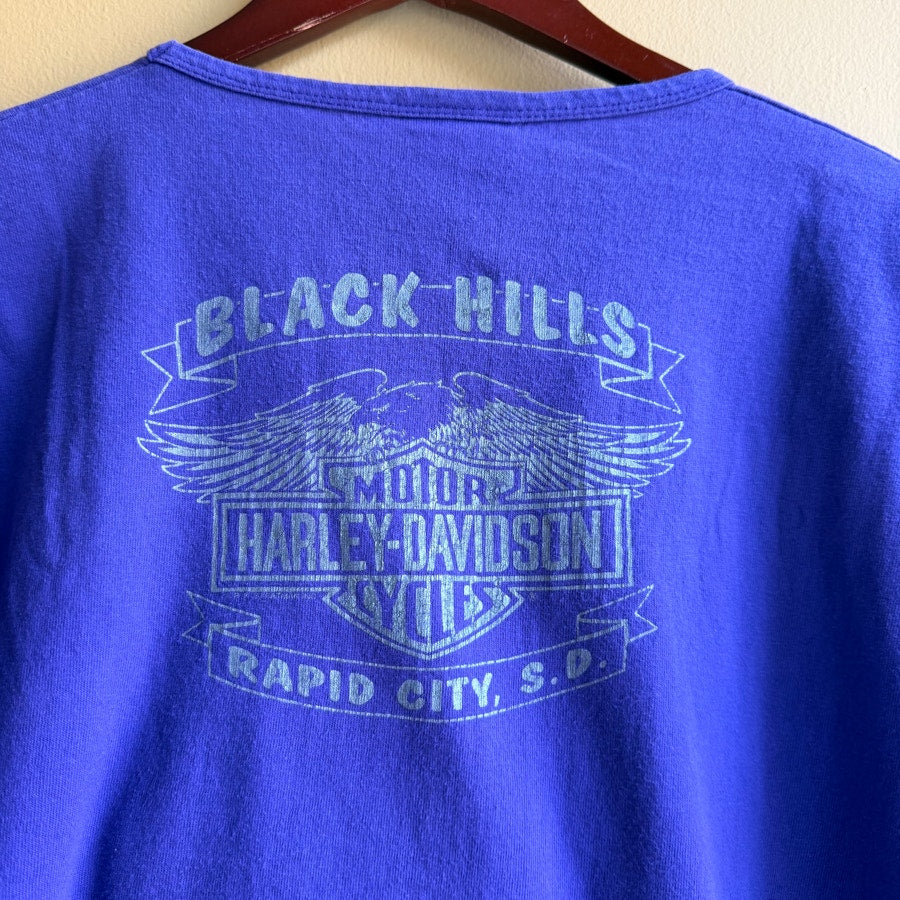 Harley Davidson Black Hills Purple Women's T-Shirt Size Medium
