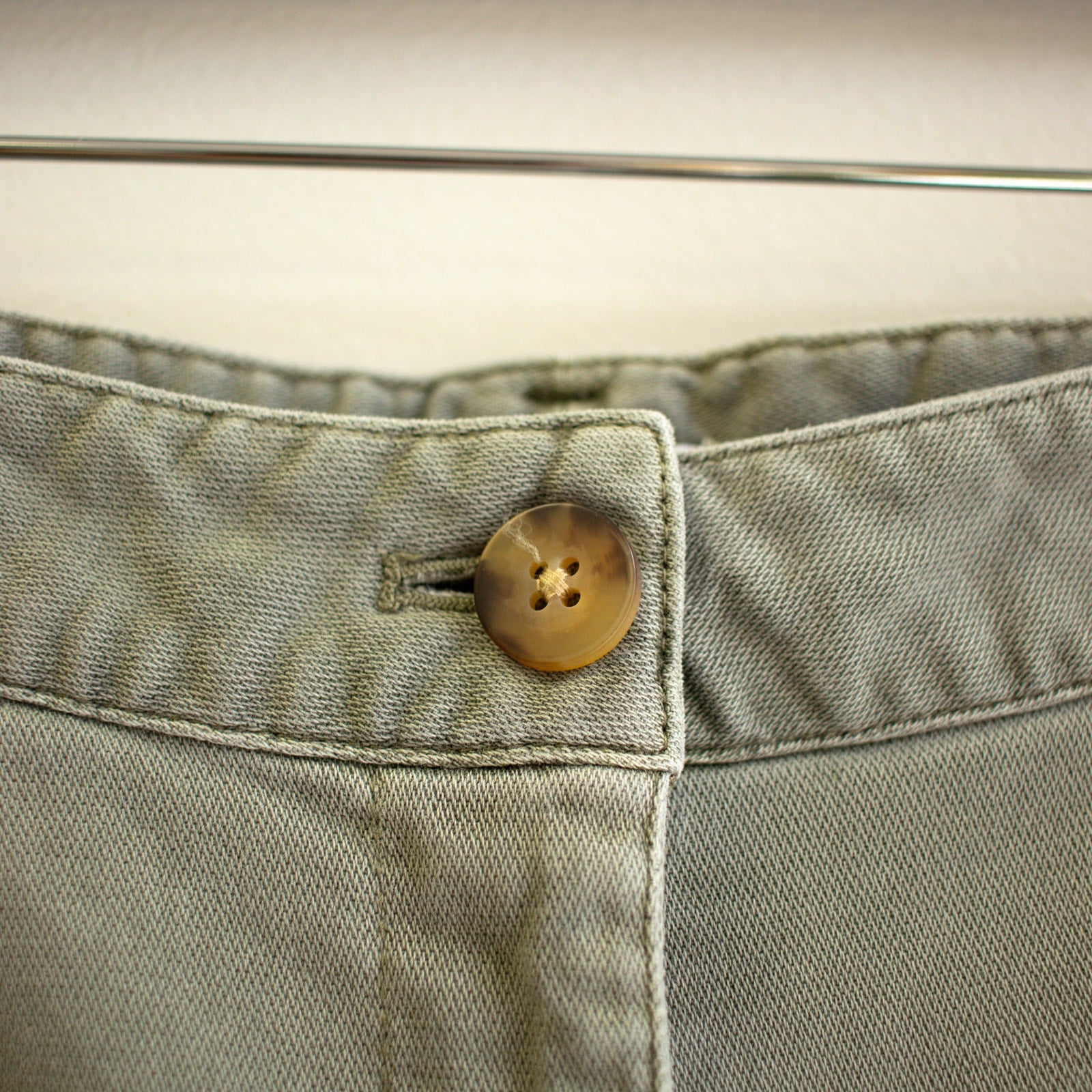 J.Jill Washed Olive Chino Shorts Size 8