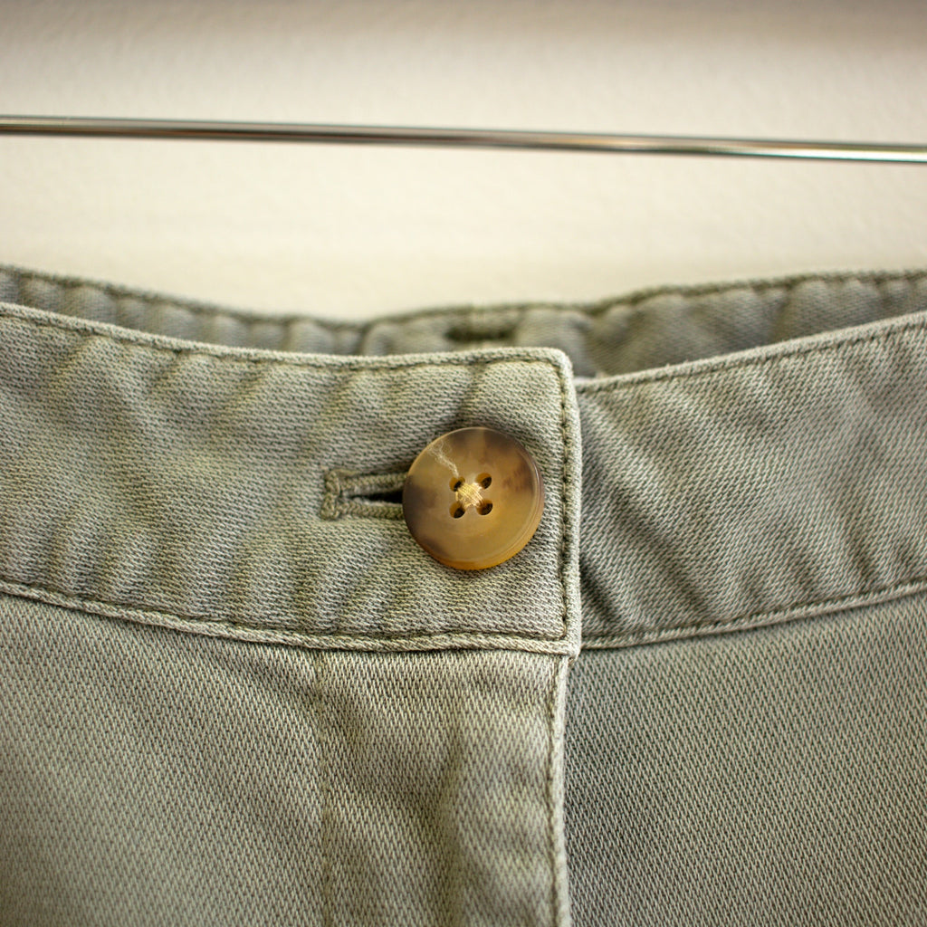 J.Jill Washed Olive Pleated Shorts Size 8