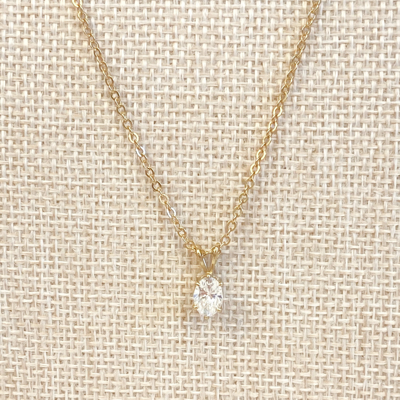 Little Sparkly Gold Necklace