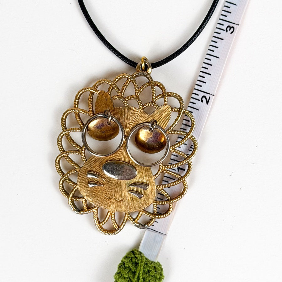 70s-80s Boho Lion Pendant