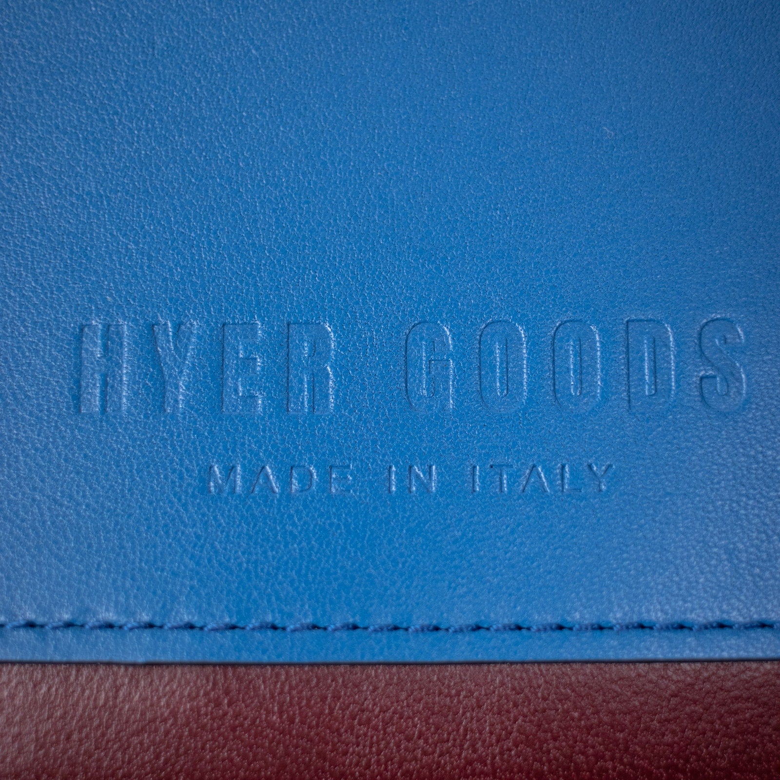 Hyer Goods Electric Blue Multi Piccolo Zipper Card Wallet