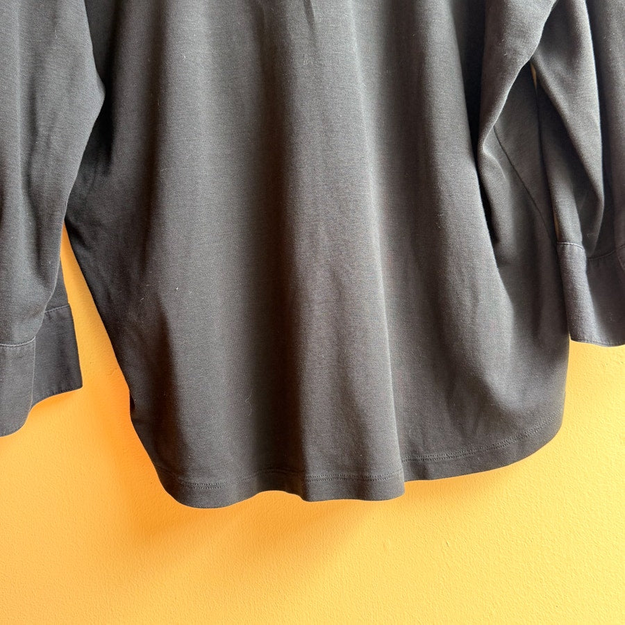 Jones New York Black Collared 3/4 Length Shirt Size 1X