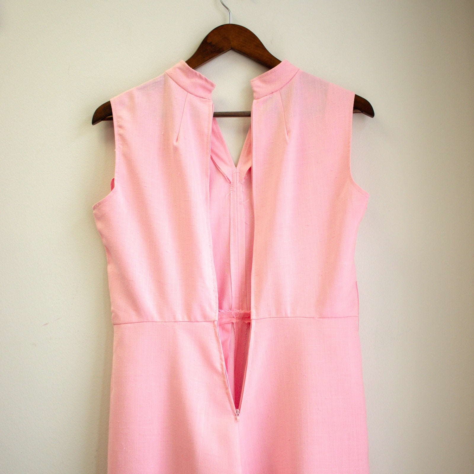 Vintage 80s Pedestal Originals Pink Sleeveless Dress Size Large
