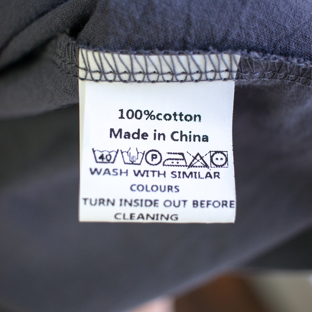 Zanzea Gray Cotton Long-Sleeve Architectural Midi Dress Size Small