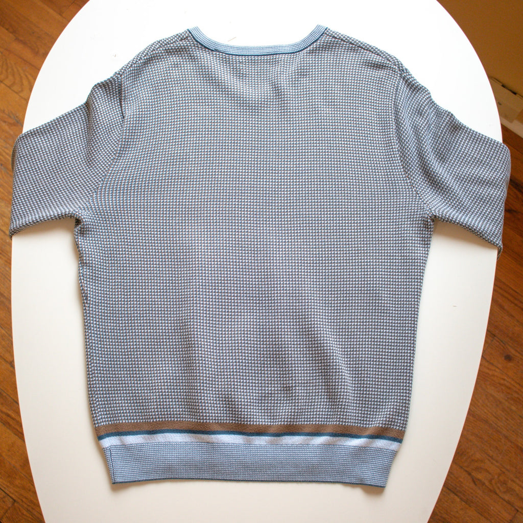 An Original Penguin  Blue and Brown V-Neck Sweater Size Large