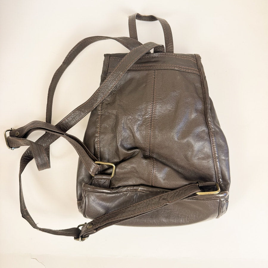 Brown Mini Backpack Vintage