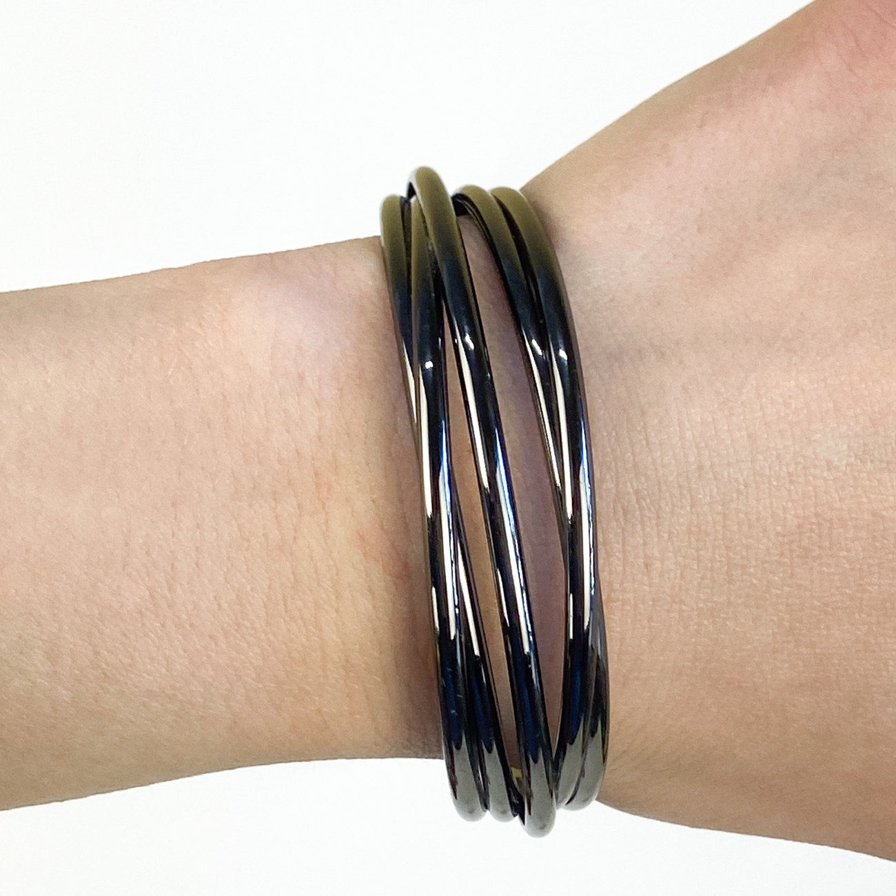 Gunmetal Gray Cuff Bracelet