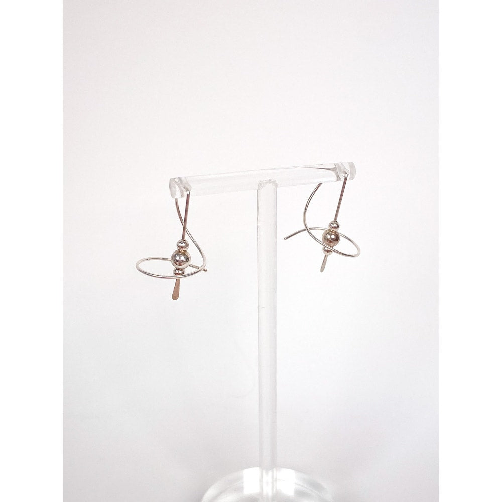 Sterling Ear Spirals Hallmarked ME