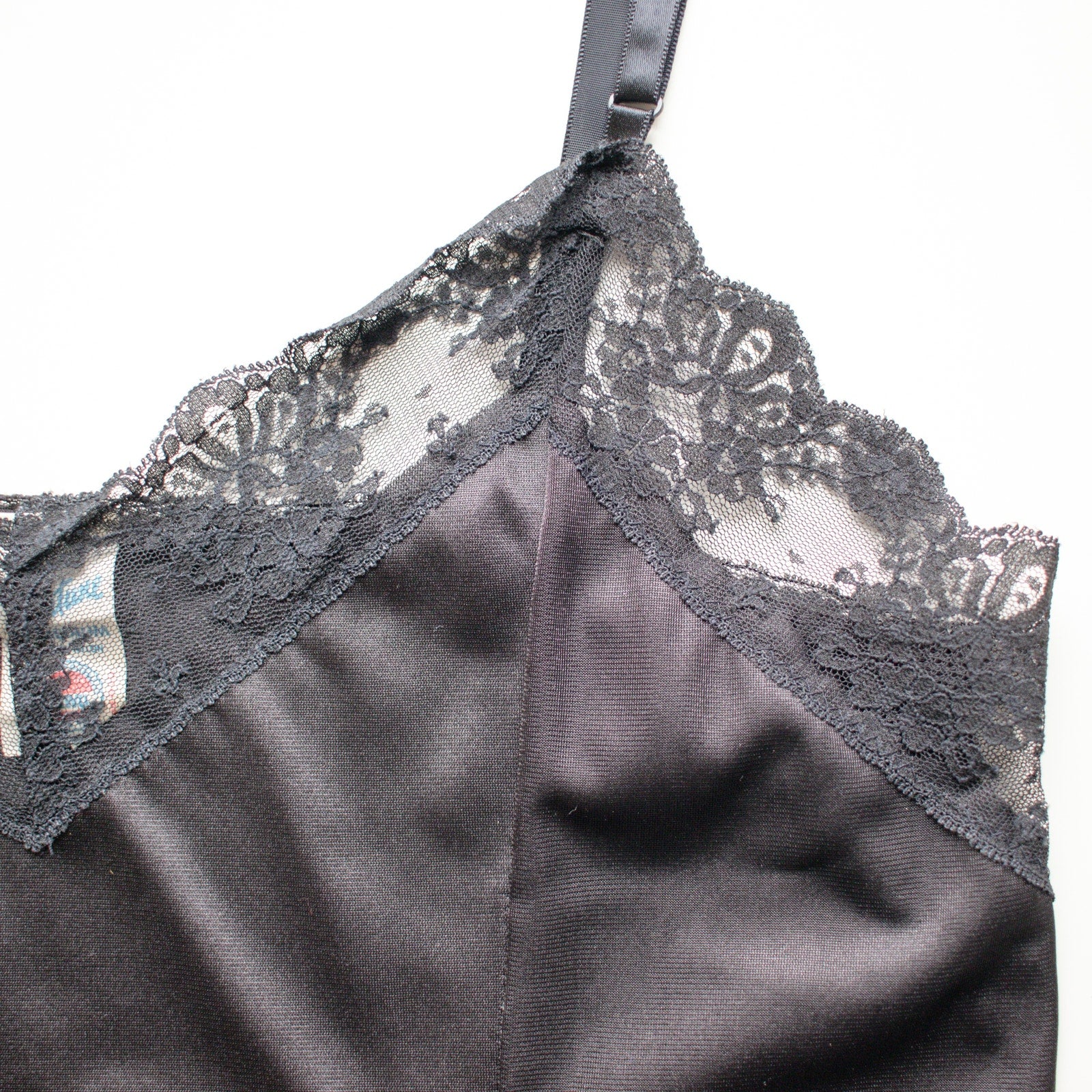Union Made Vintage Black Lace Camisole