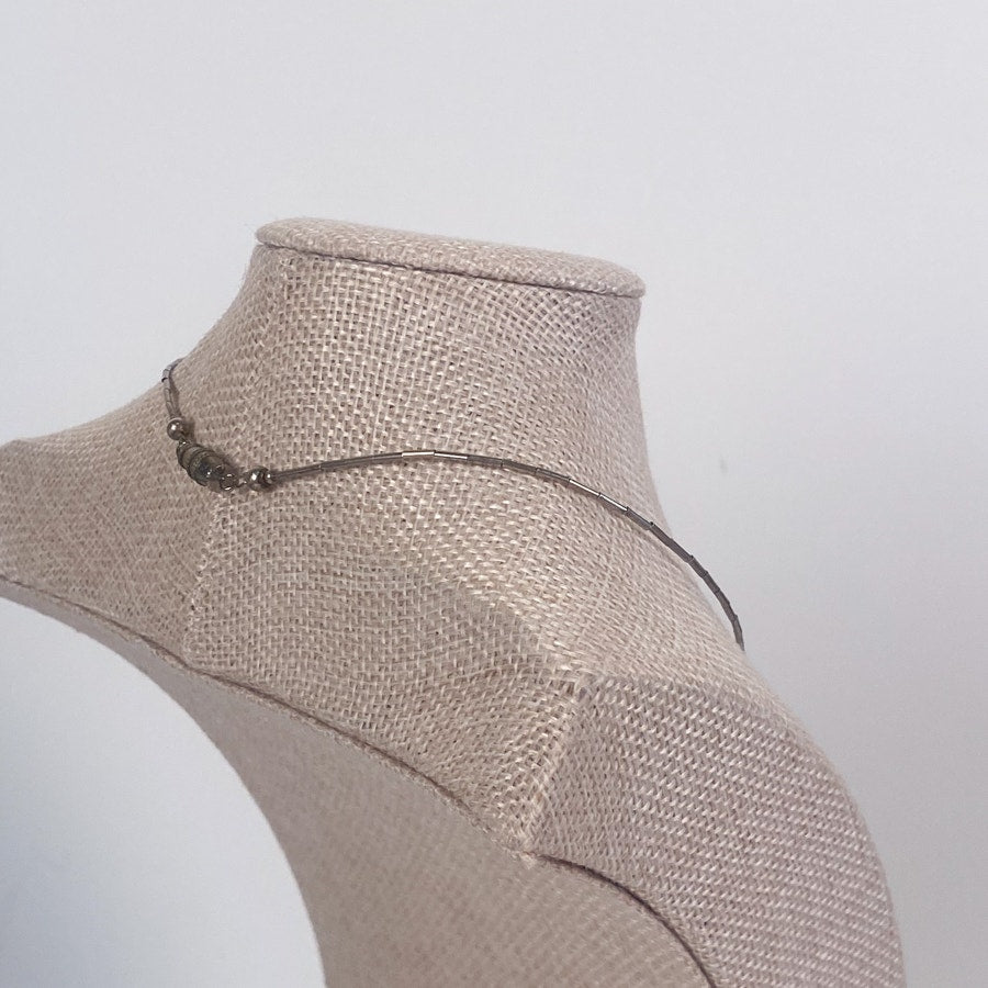 Red and Silver Choker