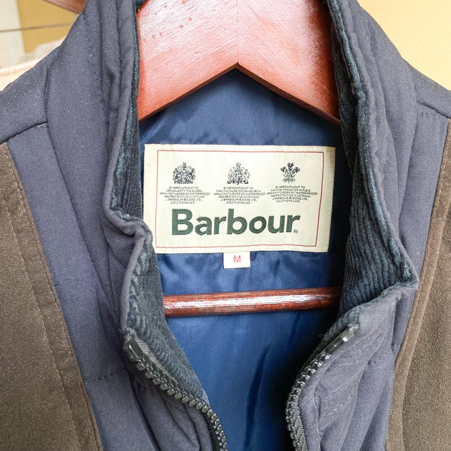 Quilted Vest Barbour Gilet Size Medium Navy