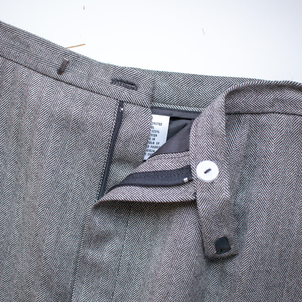 Vintage Long Gray Skirt Wool